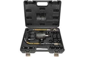 AUROLYNNE 21 PCS Kit Extracteur D'Injecteur Pneumatique, Marteau à Air 5-8 Bars pour Moteurs Diesel avec 19 Adaptateurs