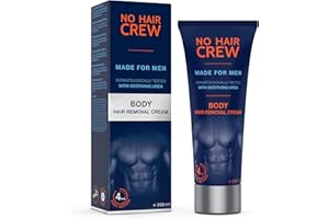 ‎NO HAIR CREW NO HAIR CREW Enthaarungscreme für den Körper – gründliche und sanfte Haarentfernung für Männer, 200 ml