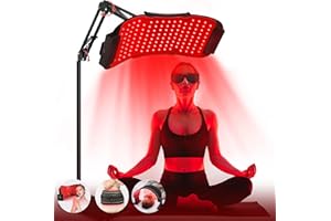 LuxRenew Max Máscara LED Terapia de luz roja y infrarroja multifunción para cuerpo y cara, 850 nm, cuidado de la piel en casa