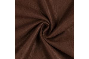 Mondo Tessuti - Tagli di Tessuto Panno Lenci - Feltro 1mm - Disponibile in Diversi Formati e ben 60 Colori (100X190CM, MARRONE)