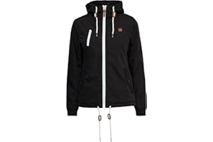 OXMO OXTilda Damen Jacke Übergangsjacke mit Kapuze Kordelzügen Eingrifftaschen Regular fit