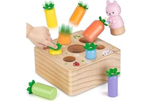 ‎GALVALY Galvaly Baby Motorik Spielzeug für Kinder Kleinkind Montessori Kinderspielzeug Holzspielzeug Lernspielzeug Steckspiel Holz Spiele - Geburtstag Geschenk für Mädchen Junge