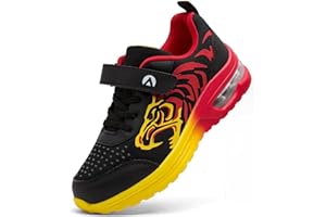 PiDaGlobal Kids Trainers Boys Running Shoes Girls Athletic Sneakers Glow-in-Dark Sports Shoes Breathable Tennis Shoes Lightweight School Walking Shoes