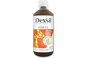 Dexsil Forte Articulations - Complément Alimentaire - Soutient les Articulations - Solution à Base de Silicium, MSM, Glucosamine, Zinc et Cuivre - 1000 ml
