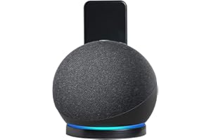 shinar Uchwyt ścienny do Dot 4. generacji - oszczędność miejsca, uchwyt akcesoria do Dot 4 stojak z wbudowanym systemem zarządzania kablami, nie wymaga śrub (1 opakowanie, antracyt)