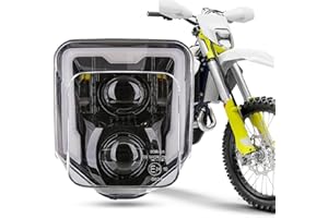 ‎BAMOTOOP bamotoop LED Headlight for Husqvarna 2014-2023 701 Enduro 701 SuperMoto FE250 FE350 FE450 FE501 FE501S TE150 TE250i TE300i (Black)