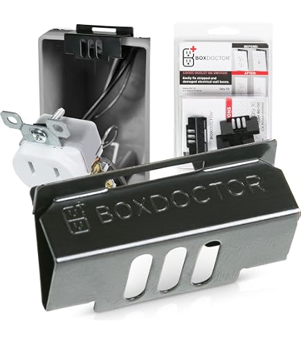 Junction Box Support Kit Caja De Herramienta 10-Piece Wall Box Repair Kit - 86 Type Electrical ...