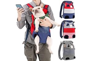Jranter Dog Carrier Backpack - Legs Out Front-Facing Pet Carrier Backpack for Small Medium Large Dogs, Airline Approved Hands-Free Cat Travel Bag for Walking Hiking Bike and Motorcycle