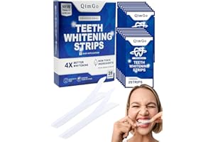 HUVZOR Bandes Blanchiment Dents Professionnelles - 42 Bandes + Ouvre-Bouche, Sans Danger Émail, Sans Sensibilité Douleur - Résultats Efficaces en 21 Utilisations pour un Sourire Éclatant