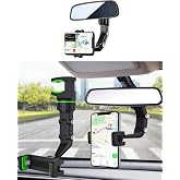 Kyrotech Dikiz Aynası, Koltuk Arkası, &Ccedil;alışma Masası Telefon Tutucu, Standart, iPhone, Samsung, Xiaomi, Huawei Uyumludur, 360