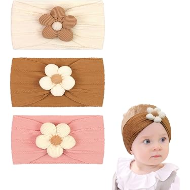 Lot de 4 Turban à nœud pour maman et bébé, accessoires de cheveux