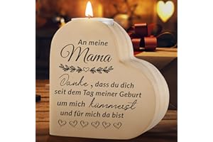 KAAYEE Geschenke für Mama, Mama Kerzenständer Personalisiert für Beste Mama Geschenk, Weihnachts Geschenke für Mama Geburtstagsgeschenk für Mutter