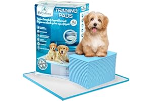 PetCellence Puppy Training Pads 30 Pack - 60cm x 60cm Premium Super Absorbent Large Puppy Pads for Dog Toilet Wee Wee Mats, 6 Layers Dog Pee Pad with Adhesive Sticky Tabs