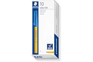 STAEDTLER Stick 430 F-3 długopis cienka końcówka - niebieski (pudełko 10 sztuk)