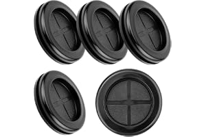 Nuts OT nuts 5 stycken karosspluggar 45 mm svart gummihylsor kabelgenomföring vattentät rund dubbelsidig genomföring av kabla