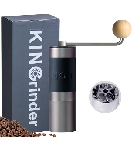 Macinacaffè Manuale In Acciaio Inox, Macinatura Regolabile - Per Espresso, Moka E French Press - Foto 3