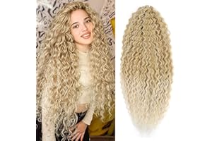 YEESHEDO - 3 paquetes de pelo ondulado de 55,9 cm, extensiones de pelo sintético preondulado, bohemio, para novia, para mujer, T16A-613