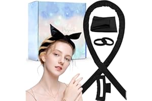 ZUOQIANG Heatless Curl, DIY Boucle Sans Chaleur Boudin, Velours Heatless Hair Curlers, N'abîme pas Cheveux Boudin Boucle Sans Chaleur, Convient aux Cheveux Courts Moyens et Longs(Noir)