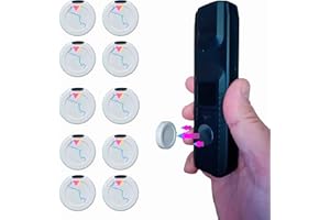 B BachVibes Kit de Soportes Magnéticos para Mando a Distancia, telefono, router, regletas enchufe y Organizador de Mandos TV en Pared sin Taladrar (Blanco 10)