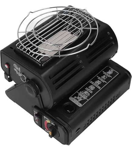 Gasverwarmer met Piezo-ontsteking – 1,3 kW – draagbaar – buitengebruik