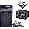 DuraPro 1Pc 3900mAh VW-VBT380 VBT380 VW-VBT190 VBT190 Battery + AC Wall/Car Charger for Panasonic HC-V110, HC-V130, HC-V160, HC-V180, HC-V201, HC-V250,HC-V260,V720 V750 V770 V777 VX870 VX980 VX989