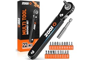 ZOOI Gifts for Men, 22 in 1 Ratchet Screwdriver with Bits, Multi Tools Gadgets Stocking Fillers for Men Christmas Gifts for Him, Mens Stocking Fillers Gifts for Dad Birthday Presents for Dad