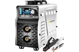 S SIMDER Arc Welder 200A Stick Welder Machine 220V MMA Welding Machine IGBT Smart Hot Start fits 2.5mm 3.2mm Welding Rods IGBT Inverter Household Welder Welding Machine
