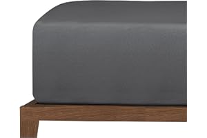 Uncover by Schiesser Spannbettlaken New Jersey - Edeljersey - 150 x 200 cm - Dunkelgrau