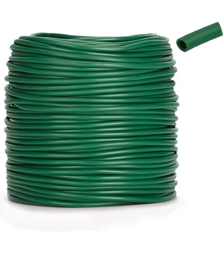 Riegolux Macarrone PVC-Schnur, Grün, 2,7 Mm X 50 M – Zum Binden Von Pflanzen, Dehnbar & Praktisch