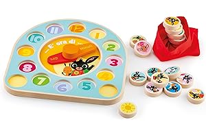 SEVI Orologio didattico Bing (17 pz) | Trudi by Giochi didattici in Legno Orologio Bing. Regalo di Natale e Compleanno per Bambini | 26x26x5cm | Collezione Bing | Modello TUE65000