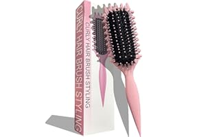IBOPUXIU Lockenbürste, Haarbürste, Curly Hair Brush, Bounce Curl Brush zum Kämmen und Formen, Reduziert das Ziehen und Verhindert das Auftrennen der Locken, Sodass Sie Ganz Einfach Stylische Locken Erzielen