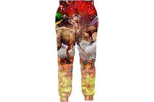 Loveternal Unisex Jogginghose 3D Druck Hose Coole Jogger Casual Hosen Sweatpants S-XXL