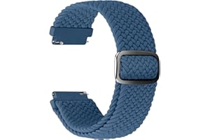 WNIPH Correa Trenzada de 20mm Compatible con Samsung Galaxy Watch 7/FE/6/5/4, Watch 4/6 Classic, Watch 5 Pro, Amazfit GTS 4 Mini/GTS 2 Mini/GTR Mini/Bip 3/Bip 3 Pro, Venu Venu Sq/Sq 2 Música/2 Plus