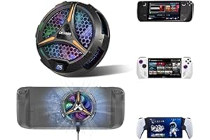 DEVASO Enfriador de ventilador de cubierta de vapor, disipador de calor semiconductor con ventilador de 7 aspas, pantalla LED de temperatura, ajustes de ventilador de dos velocidades, ciclo de 7