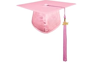 GraduatePro Enfants Chapeau Diplômé avec pendentif 2024, Kindergarten Grundschule Fille Garçon 12 Couleurs