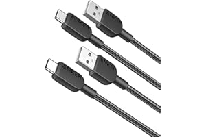 Anker USB C Cable, 310 USB A to USB C Charging Cable, USB A to Type C Nylon Cable Fast Charging Cable for Samsung Galaxy Note 10 Note 9/S10+ S10, LG V30 (90cm*2)
