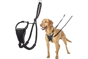 Halti No Pull Hundsele | Storlek M, Svart | Förhindrar att din hund drar i kopplet. Justerbar och Lätt att Använda, Reflekter