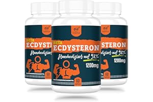 Solavica Beta-Ecdysteron-Ergänzung 1200 mg -98% Ecdysteron mit maximaler Reinheit (180 Stück (3er-Pack))