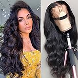 10A Parrucca Capelli Umani 13X4 Body Wave Lace Front Human Hair Wig Naturale Wavy Glueless Pre Plucked with Baby Hair 180% De