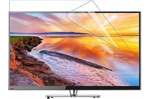 XQHD Blendschutz 32-75 Zoll Tv Entspiegelungsfolie, Tv Entspiegelungsfolie Blendschutz TV-Schutzfolie Anti-Strahlung Einfache Installation,HD-40in(886X498) mm