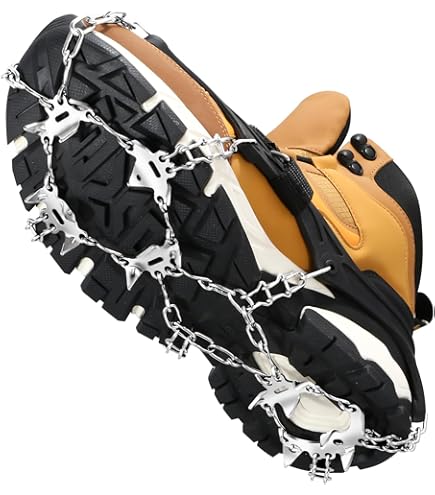 Paire De Crampons Antidérapants En Acier Inoxydable à 19 Dents Pour L En Exterieur M 19 Dents 94385103