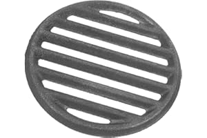 Milisten Cast Iron Bbq Grate Replacement Round Cooking Net for Outdoor Grilling High Heat Charcoal Plate Efficient Heat Distribution for Consistent Cooking Diameter Grilling Accessory