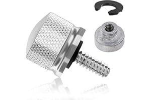 Amazicha Kit d'écrous de boulon de selle en aluminium chromé compatible avec Harley Davidson 1996-2023