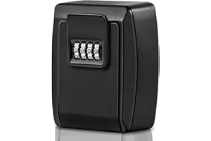 Faneam Grande Cassetta Sicurezza Chiavi Combinazione a 4 Cifre, Key Box Impermeabile Cassaforte per Esterno Portachiavi Muro per Casa Garage