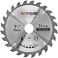 TCT18524T Saxton TCT Circular Wood Saw Blade 185mm x 30mm Bore x 24T for Bosch Makita Dewalt Fits 190mm Saws