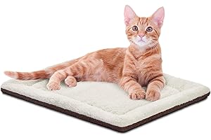 K&H Pet Products Almohadilla térmica autocalentable para Mascotas para Gatos y Perros, Color Avena/Chocolate, 21 x 17 Pulgadas