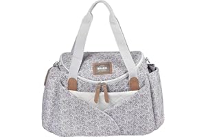 BÉABA, Sac à Langer Sydney II, Modulable, Grande contenance, Rangements multiples, espace à cocoon, Pochette repas isotherme, Système attache poussettes, Anses transport, Jungle