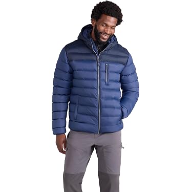 Générique Doudoune Homme Hiver, Manteau Homme Hiver Chaud, Sport De Trekking Doudoune Duvet Capuche Respirant Imperméable Veste Zippé, Légère Coupe Regular Veste Mode Et Le Confort Cohabitent