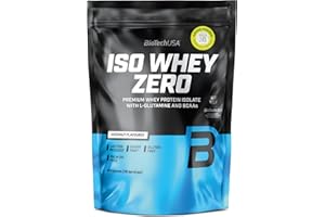 ‎BIOTECHUSA BioTechUSA Iso Whey Zero | Premium Whey Protein Isolate | Grass-Fed | Enzyme-Free | Sugar- and Gluten-free, 454 g, Kokos
