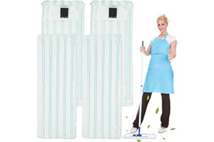 NHYDZSZ Zestaw pokrowców na mop do mopa podłogowego, zestaw zapasowych poszewek z mikrofibry, zestaw do mopa podłogowego, zestaw wymiennych poszewek z mikrofibry do Leifheit Clean Twist M Ergo Micro Duo